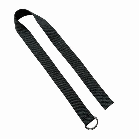 Men’s Canvas Web Belt Double D-Ring Buckle Up to 34” Black 41.5x1.75 - Picture 5 of 5